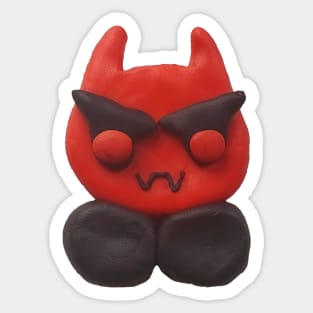 Clay devil Sticker